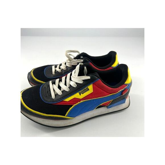 Puma Future Rider Mens Shoes Size 7 C SW PS Smiley World Black Sneakers Running - Picture 1 of 8